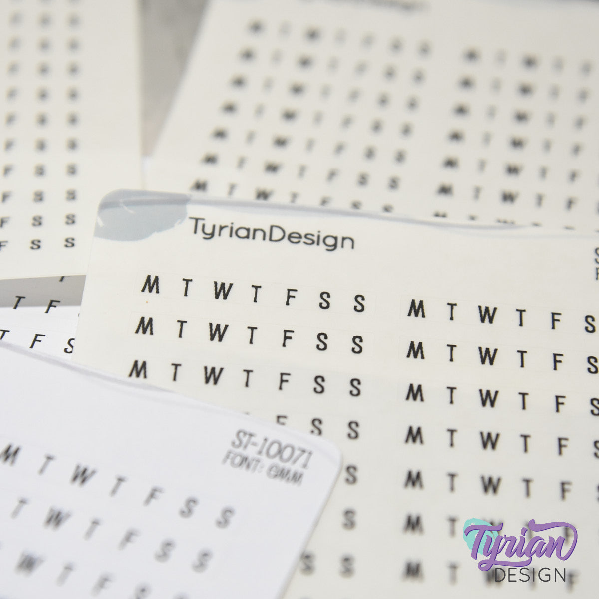 Habit Tracking Horizontal Stickers | 22 Stickers | Emm Font