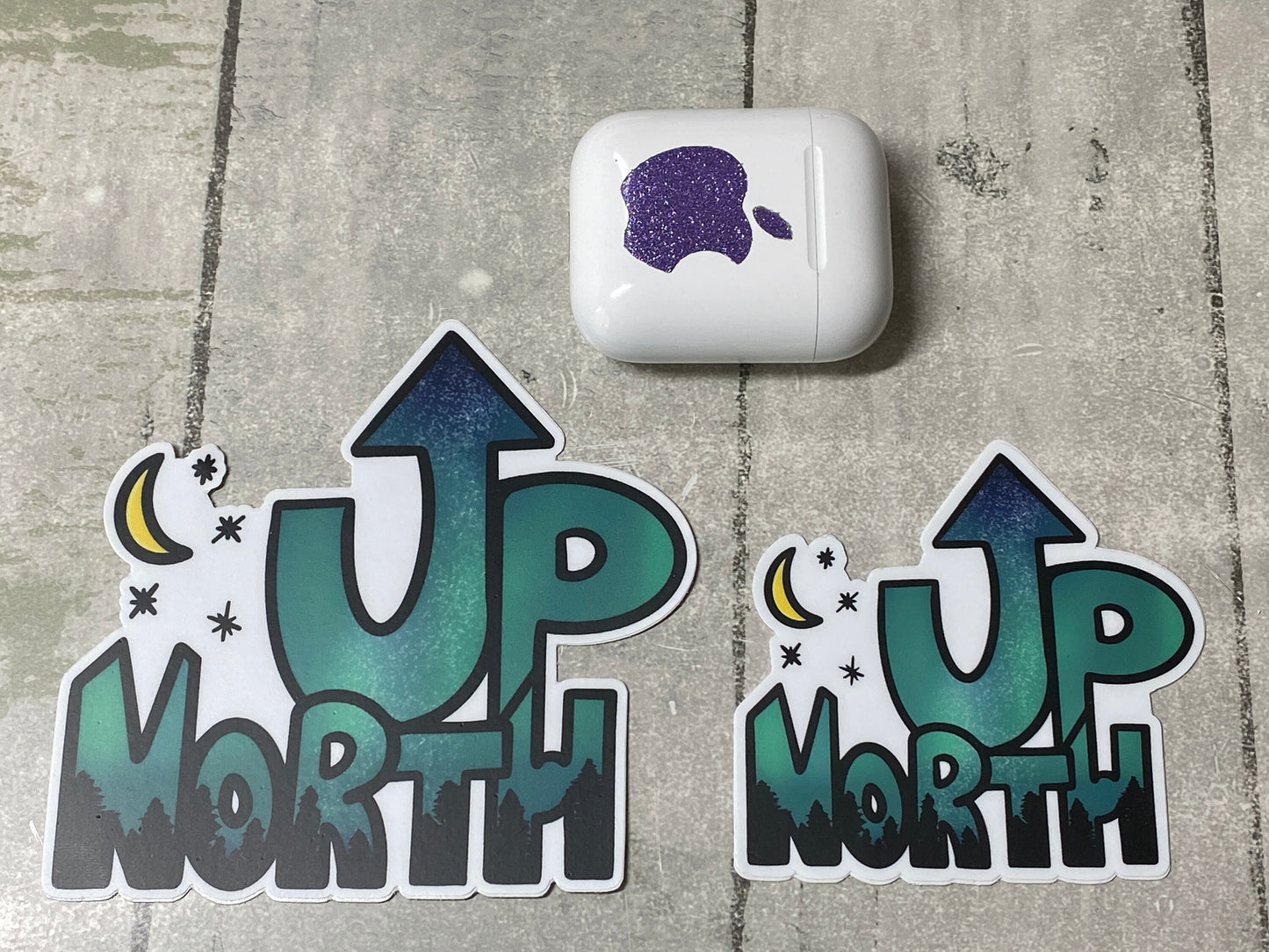 Up North Vinyl Sticker(Big) | 4 x 3.8" each