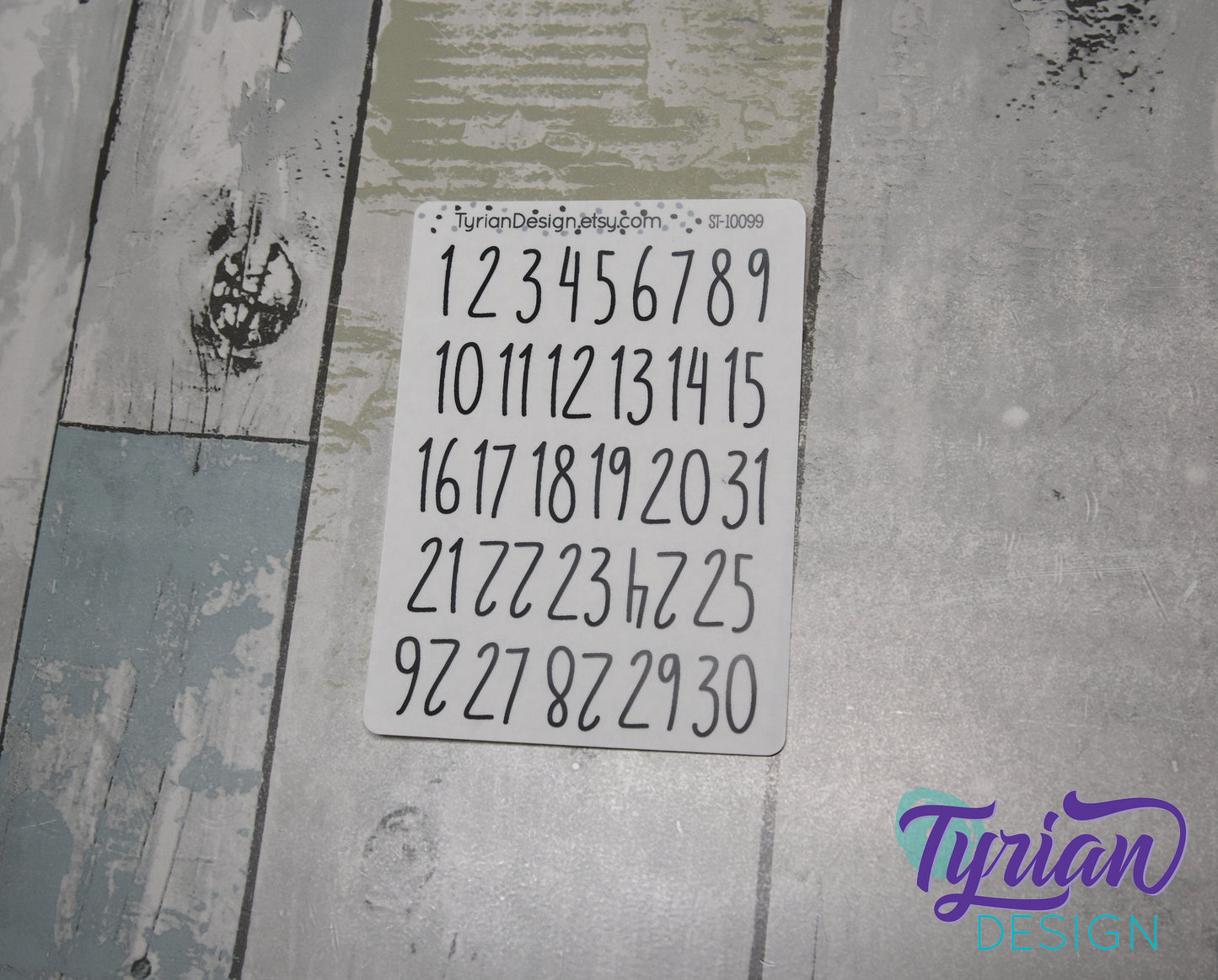 1-31 Dates Stickers | | 31 Stickers | Two sizes available