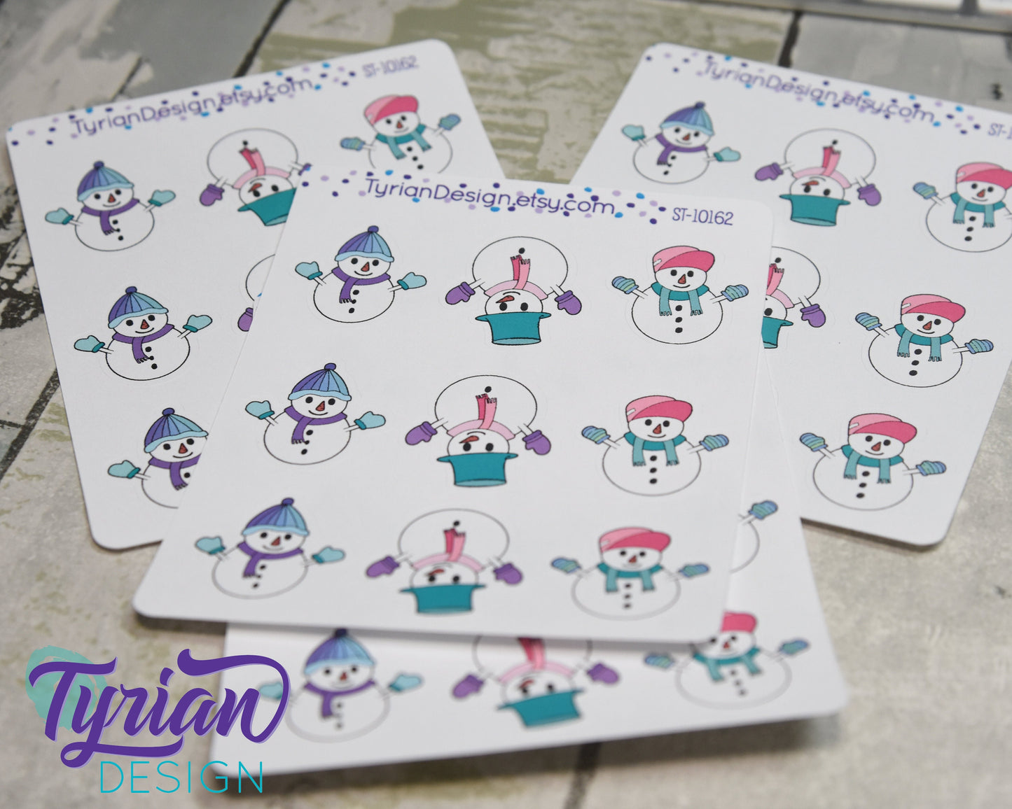 Snowman Stickers | 9 Stickers