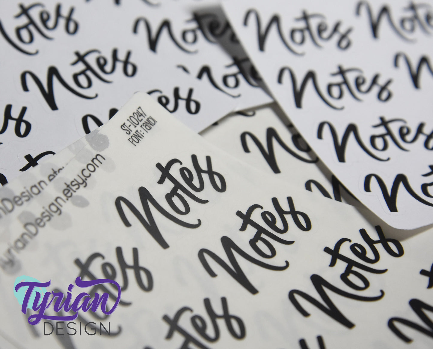 Big Notes Stickers for Planners and Journals | Label your note pages with stickers | Great for Journaling | White Matte or Clear