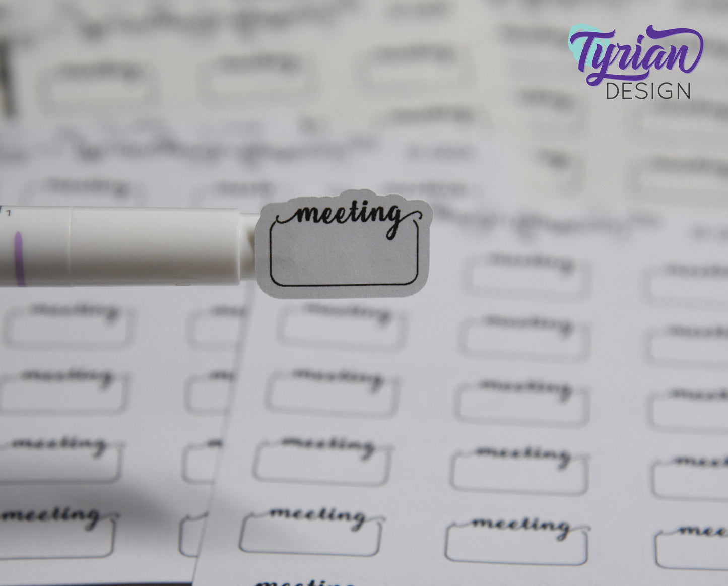 Meeting Stickers | 18 Stickers | .9x .6" each