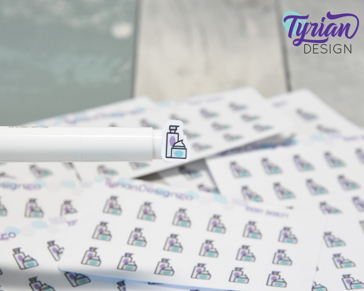 Beauty Icon Stickers | Tiny Beauty jar stickers on a mini sheet | For small bullet Journals, Planner, Budget, or minimalist planners