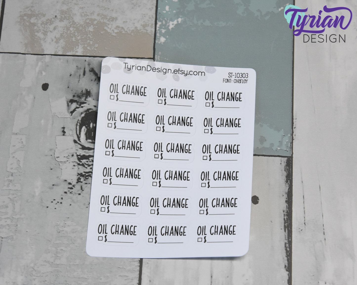 Oil Change Stickers | 18 Sticker | 1 x .55 Inches each