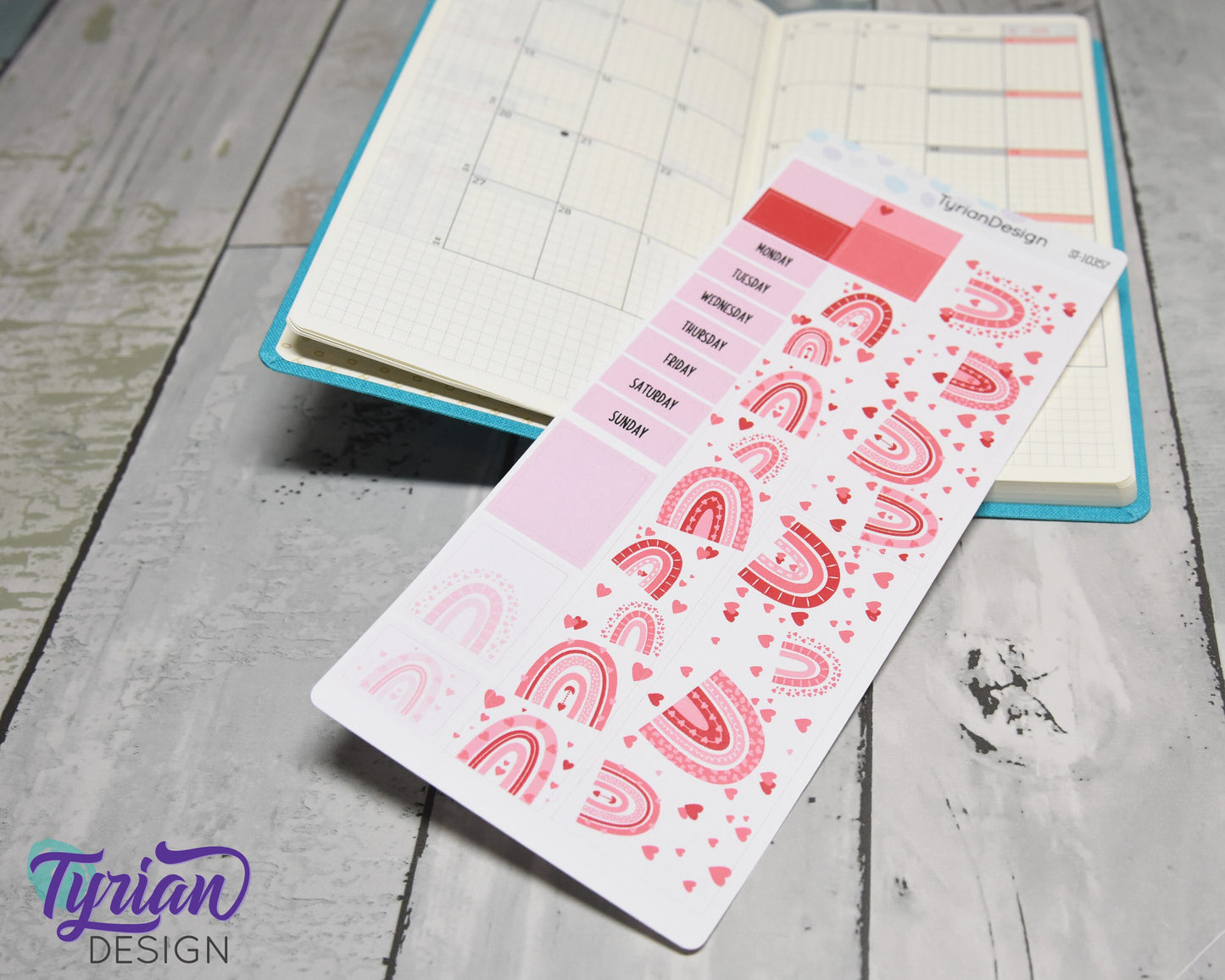 Love Rainbow Monthly Kit | Hobonichi Weeks | 17 Stickers