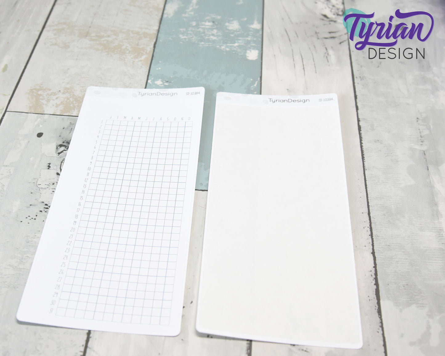 365 Tracker Full Page Sticker Hobonichi Weeks | 1 Sticker | Sized to fit full page