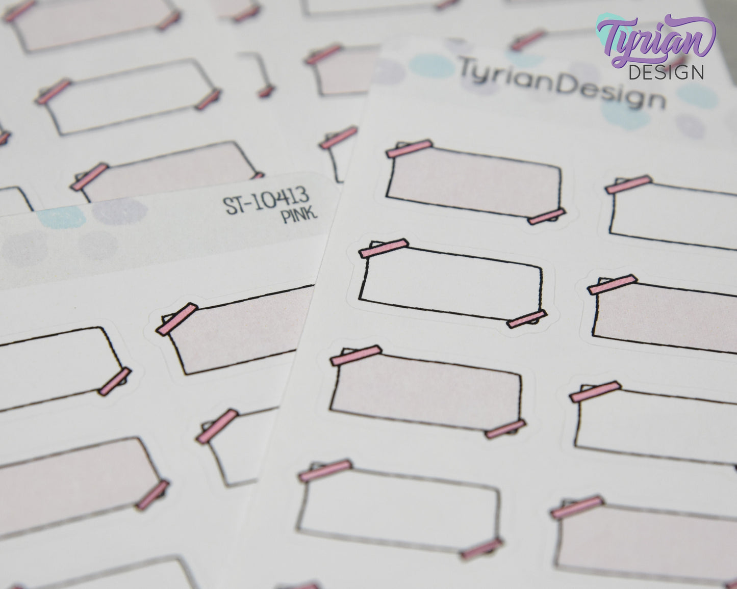 Sticky Note Stickers | 15 Stickers | 1" x .6" Each | Various Colors