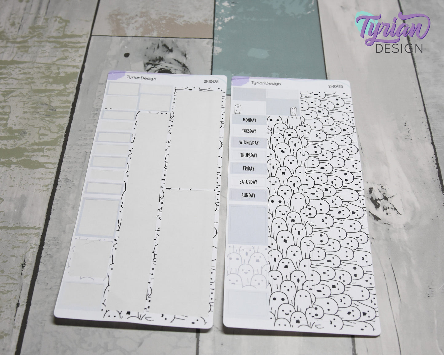 Ghosts Halloween Monthly Kit | Hobonichi Weeks | 17 Stickers