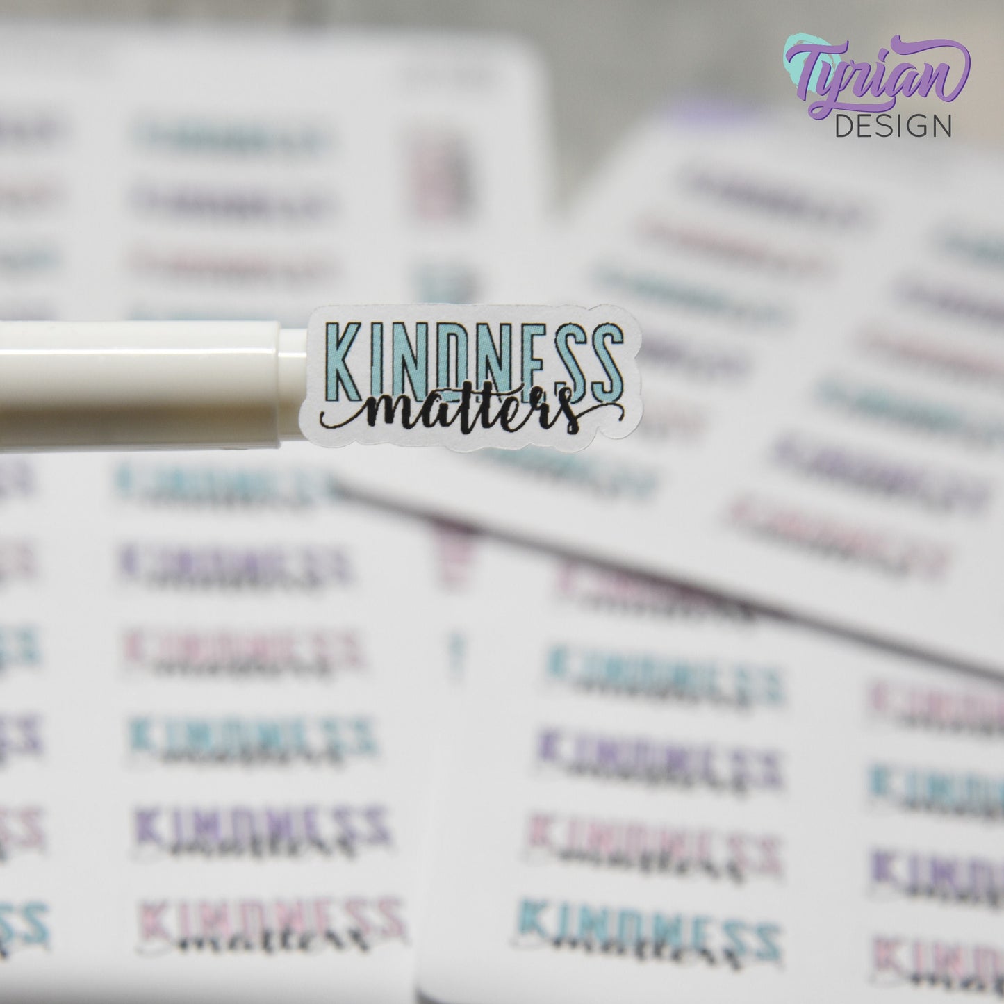 Kindness Matters Stickers | 15 Stickers | 1" x .5" Each | Keeper Font
