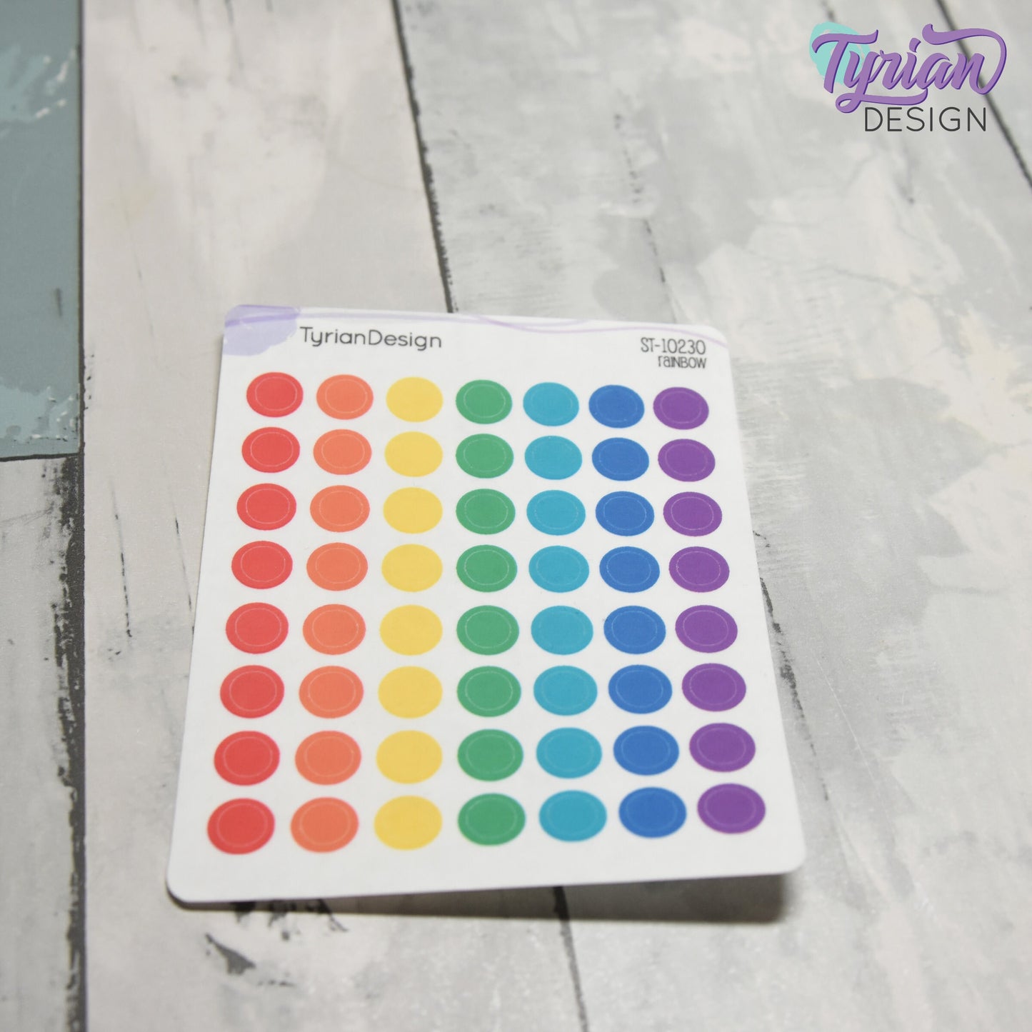 7mm Dot stickers | 56 Stickers | Various Colors