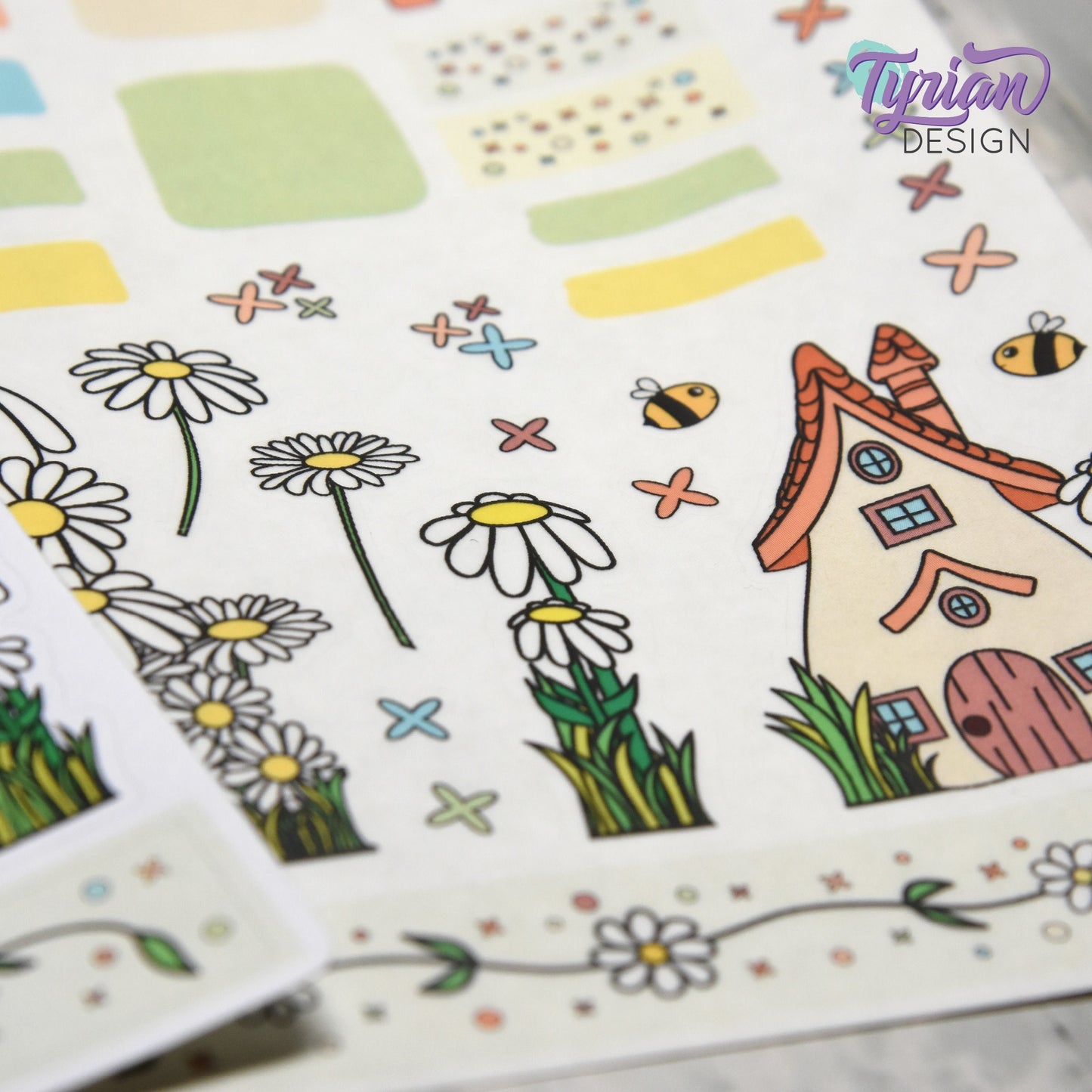 Daisy House Journal Stickers | 36 Stickers