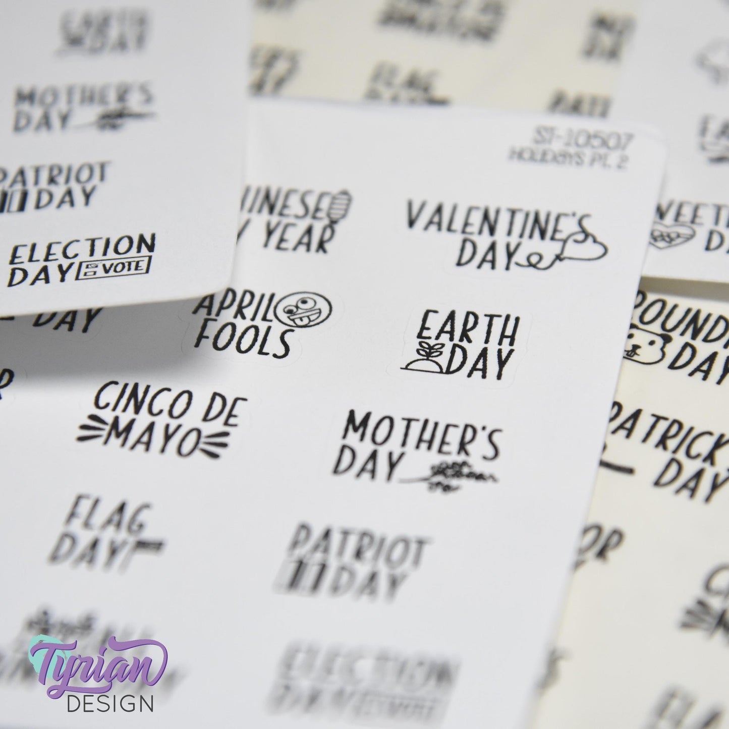 Holiday Stickers | Icon Holiday Stickers Pt 2 | 15 Stickers | Font: Charley