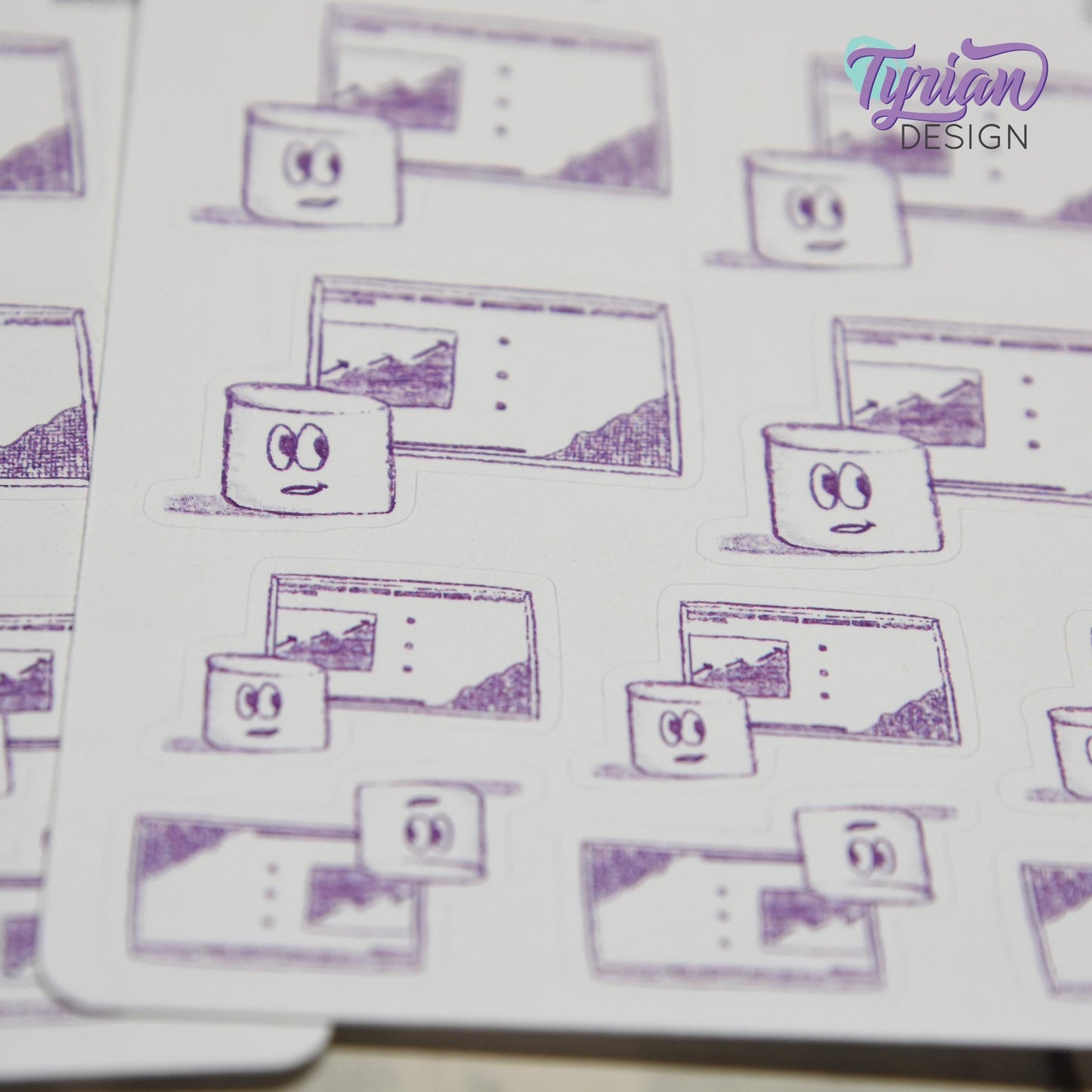 Presentation Stickers | 10 Stickers | 2 sizes | Marshmallow stickers