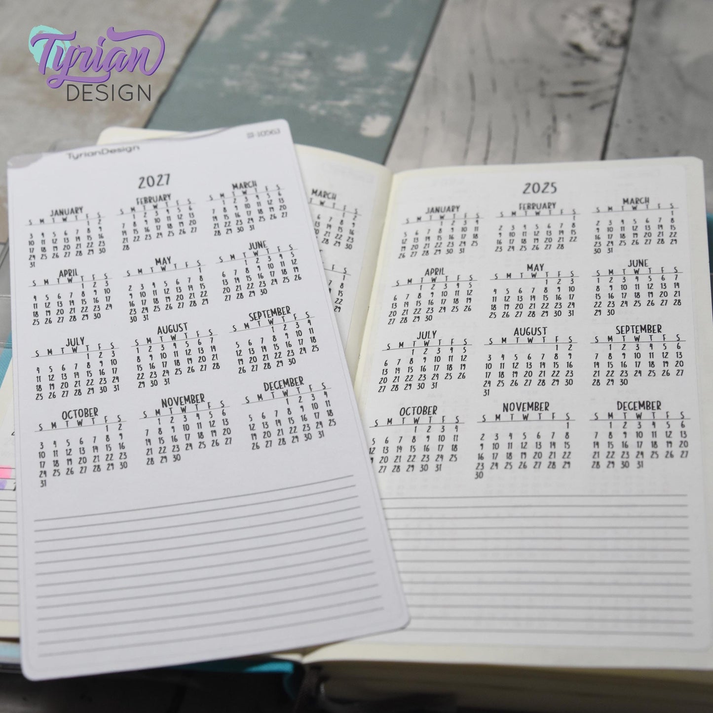 2027 Monthly Sticker | Hobonichi Weeks| 1 Sticker