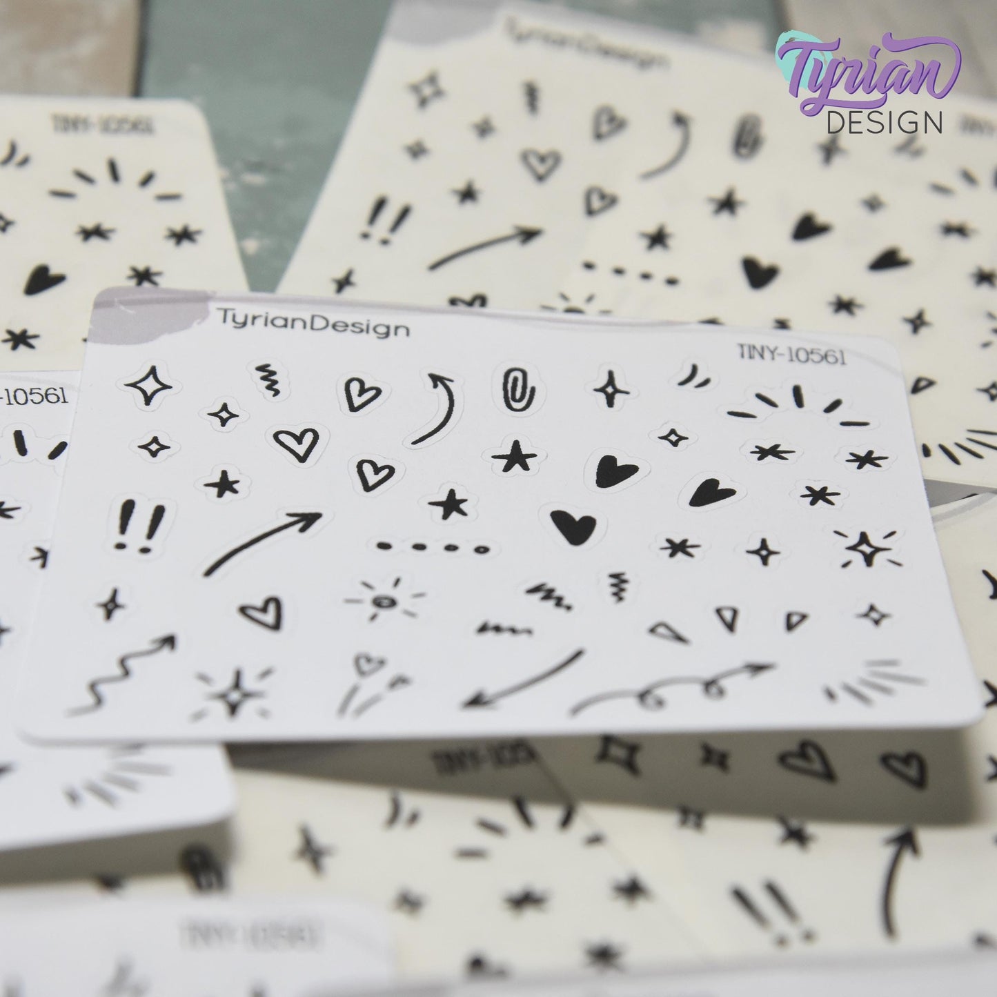 Tiny Planner Doodles Stickers | 44 Stickers