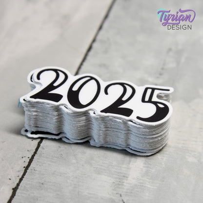 2025 Sticker | 2025 Planner Sticker | Sticker is high quality weather proof vinyl | 2.5 x 1 inch