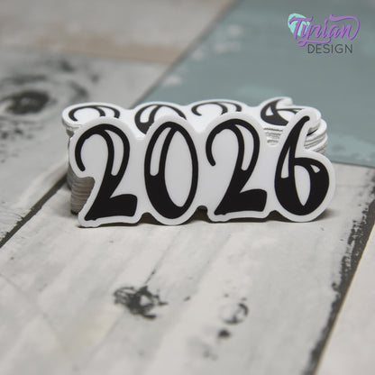 2026 Sticker | 2026 Planner Sticker | Sticker is high quality weather proof vinyl | 2.5 x 1 inch