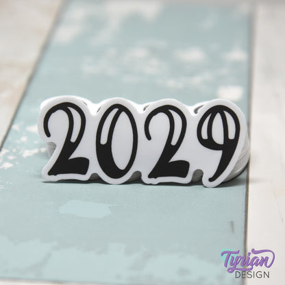 2029 Vinyl Sticker | 2.5 x 1 inch