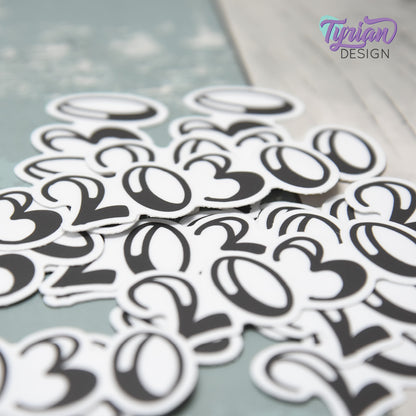 2030 Vinyl Sticker | 2.5 x 1 inch