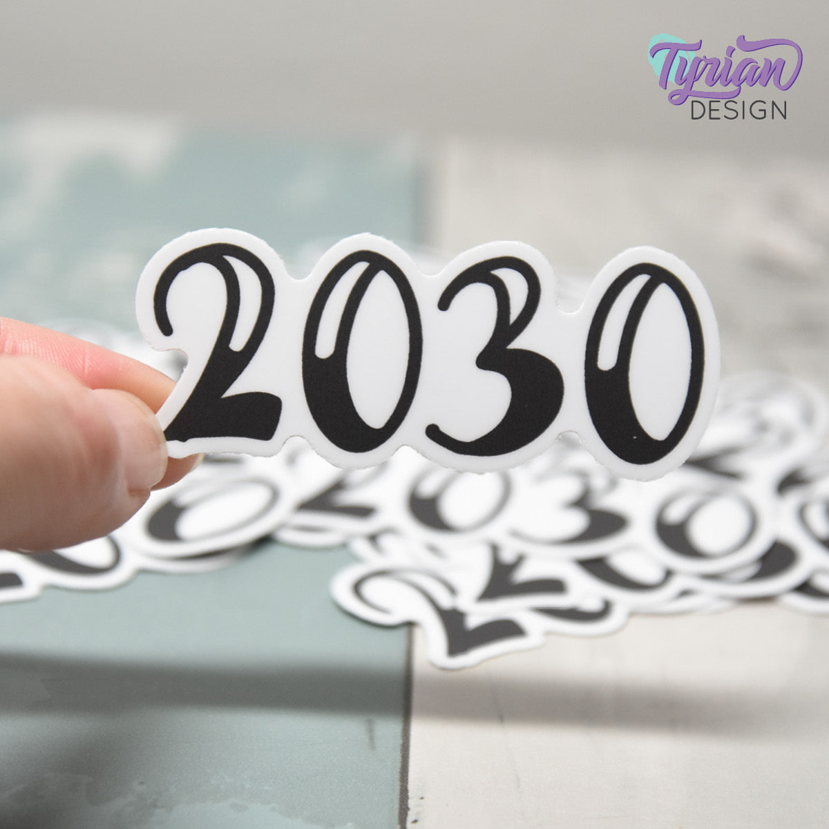 2030 Vinyl Sticker | 2.5 x 1 inch