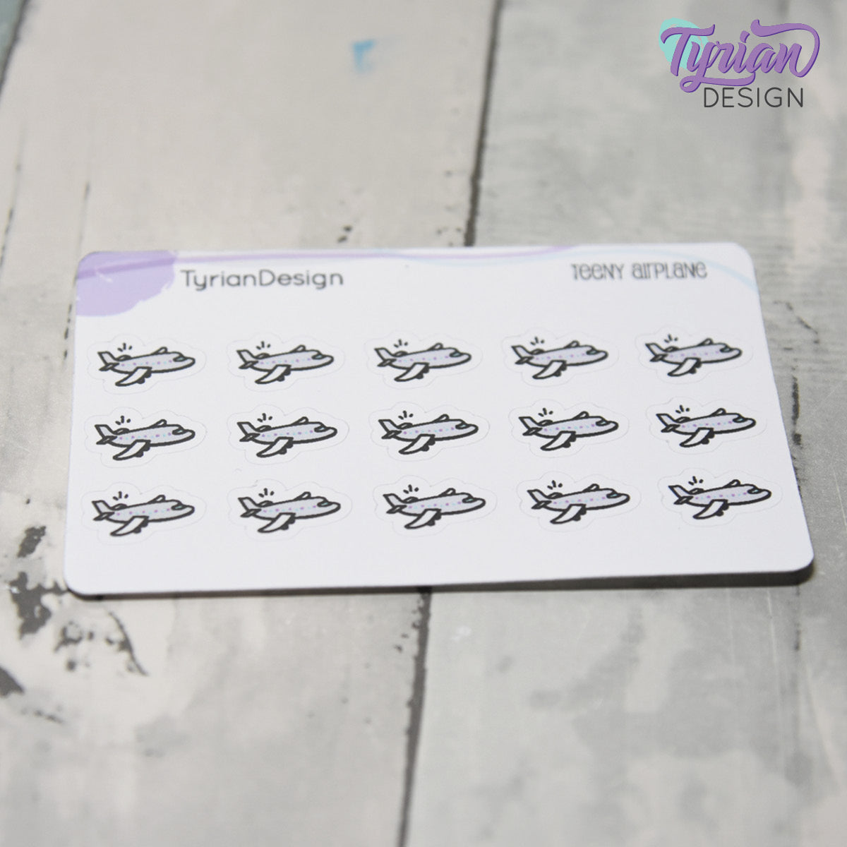 Airplane Stickers | 15 stickers | .57 x .37" each