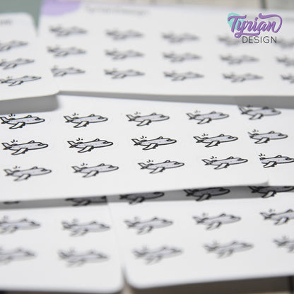 Airplane Stickers | 15 stickers | .57 x .37" each