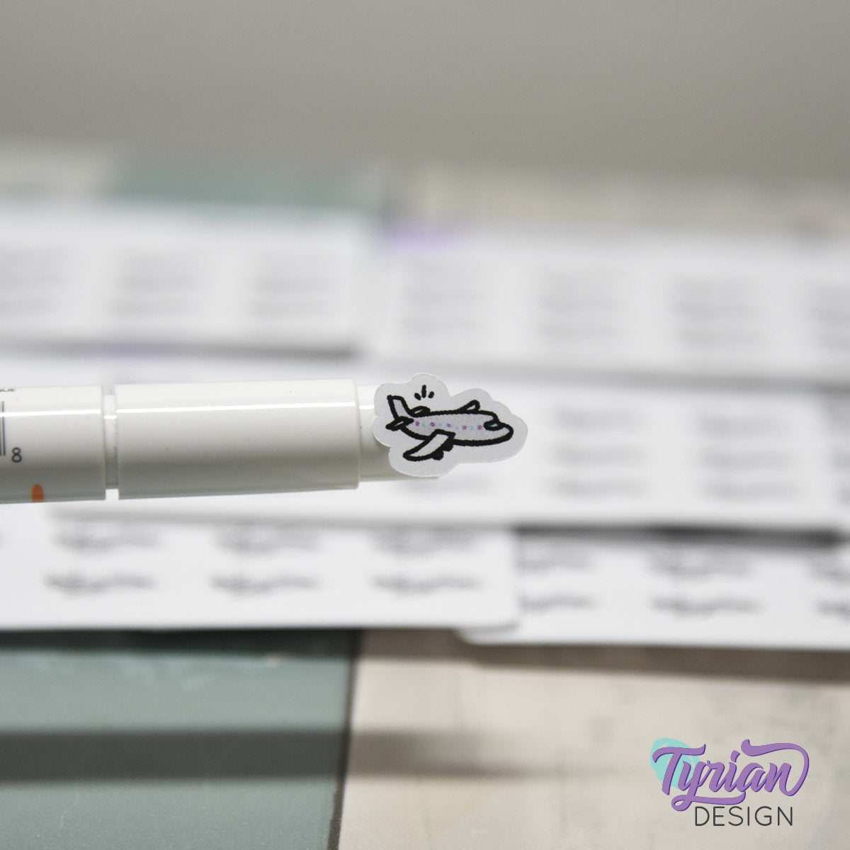 Airplane Stickers | 15 stickers | .57 x .37" each