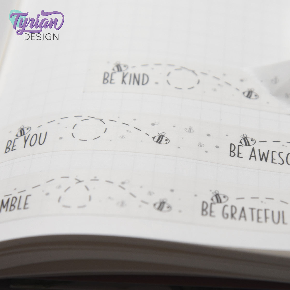 Be Kind, Be Awesome, Be Humble, Be Grateful, Be You Washi Tape | 15mm