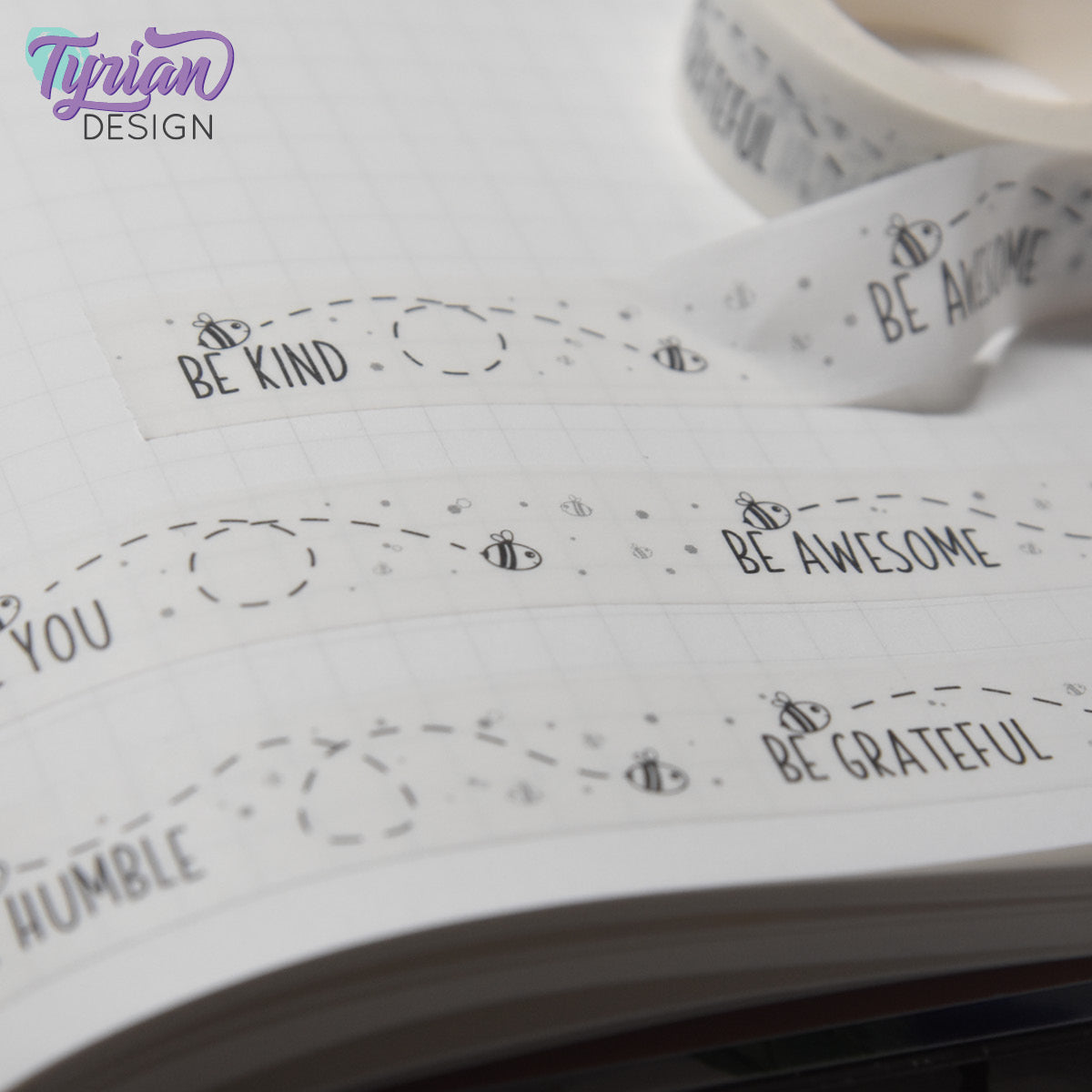 Be Kind, Be Awesome, Be Humble, Be Grateful, Be You Washi Tape | 15mm