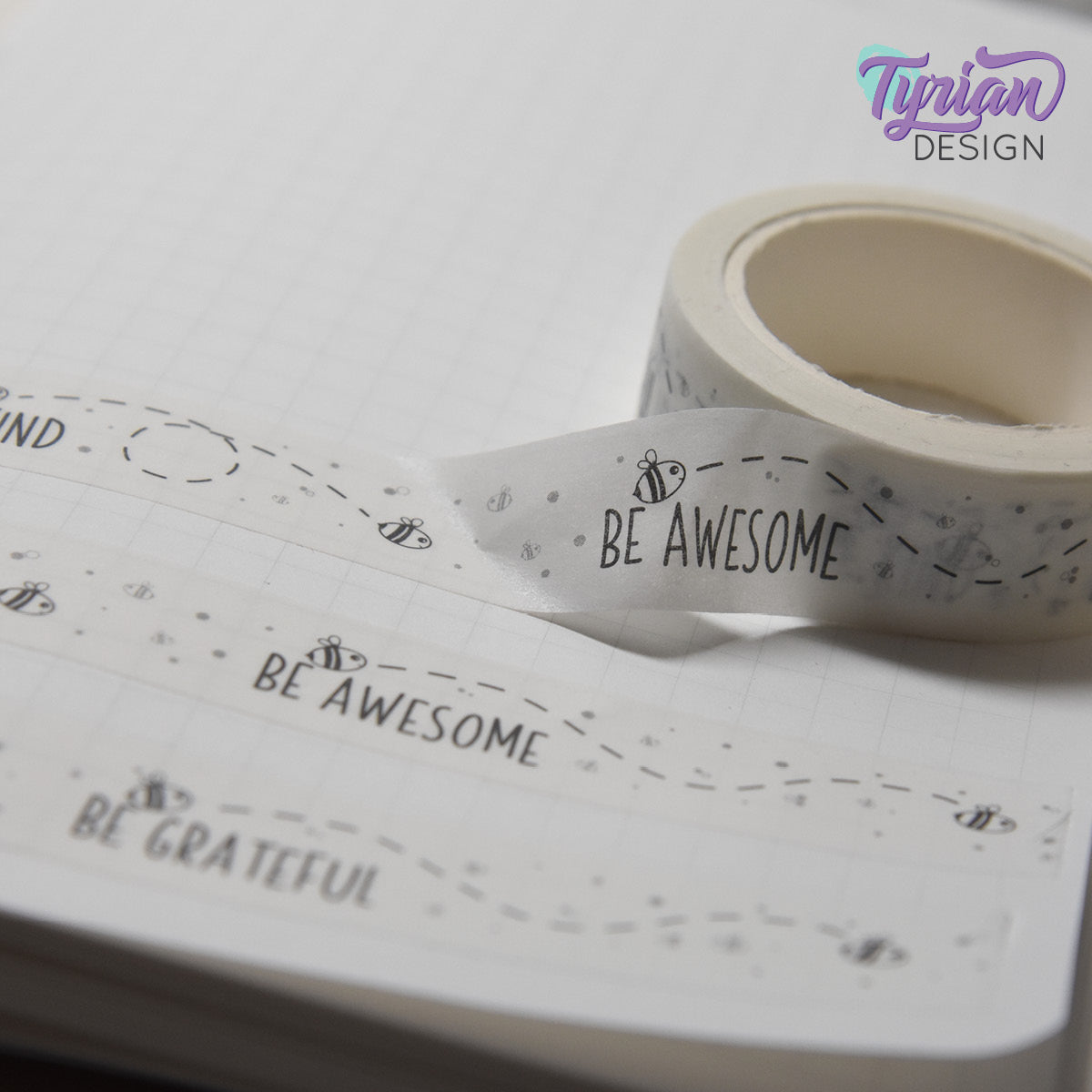 Be Kind, Be Awesome, Be Humble, Be Grateful, Be You Washi Tape | 15mm