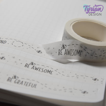 Be Kind, Be Awesome, Be Humble, Be Grateful, Be You Washi Tape | 15mm