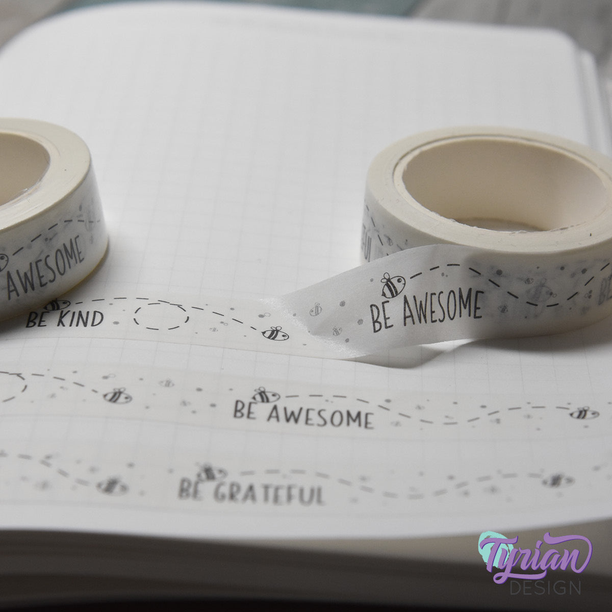 Be Kind, Be Awesome, Be Humble, Be Grateful, Be You Washi Tape | 15mm