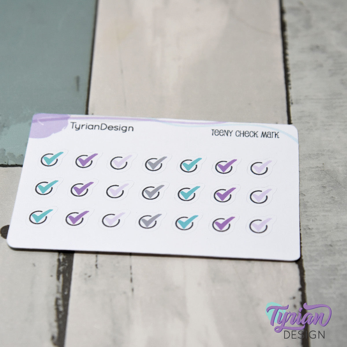 Check Mark Stickers | 21 stickers | .36 x .34" each