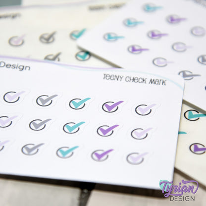 Check Mark Stickers | 21 stickers | .36 x .34" each