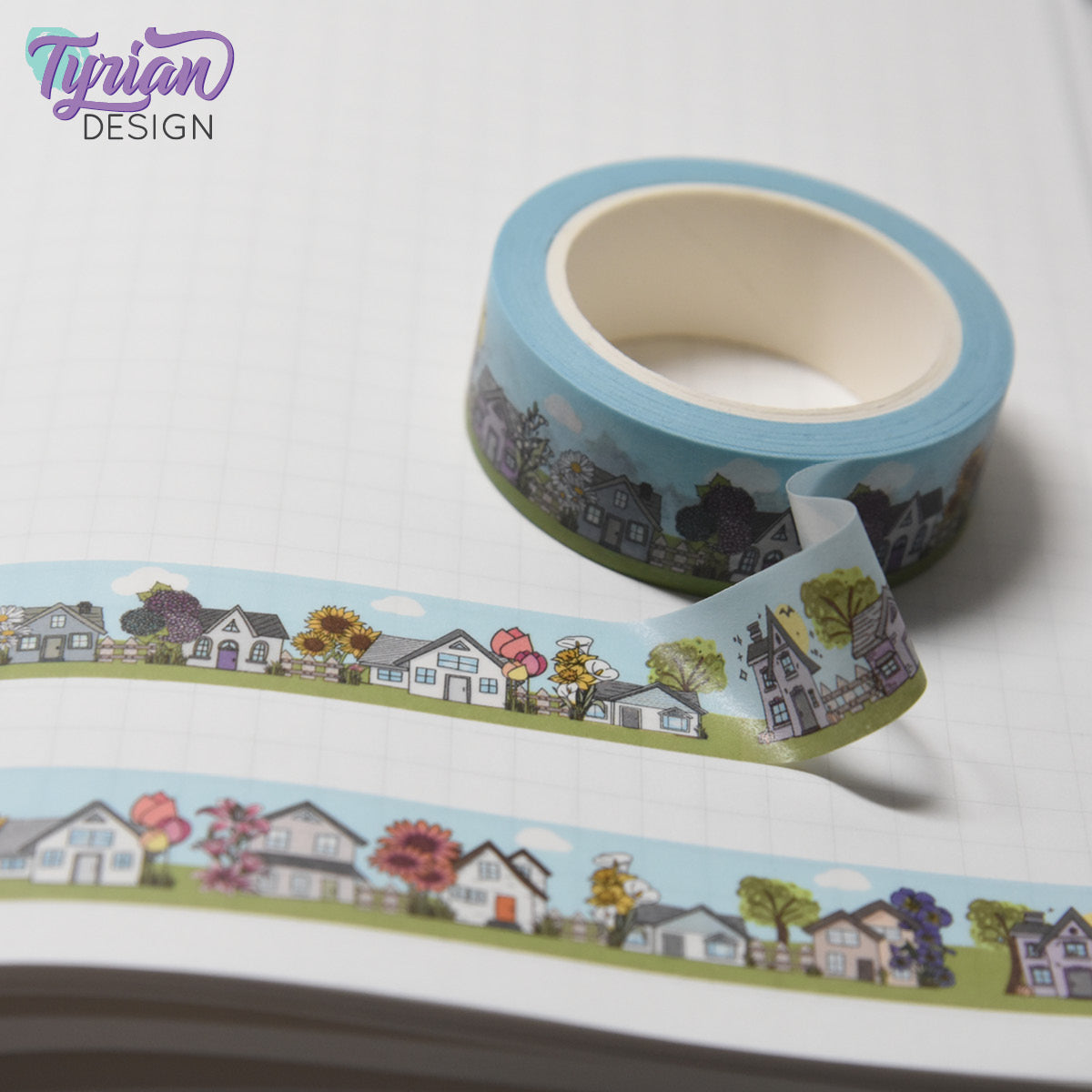 Neighborhood Houses Washi Tape | 15mm