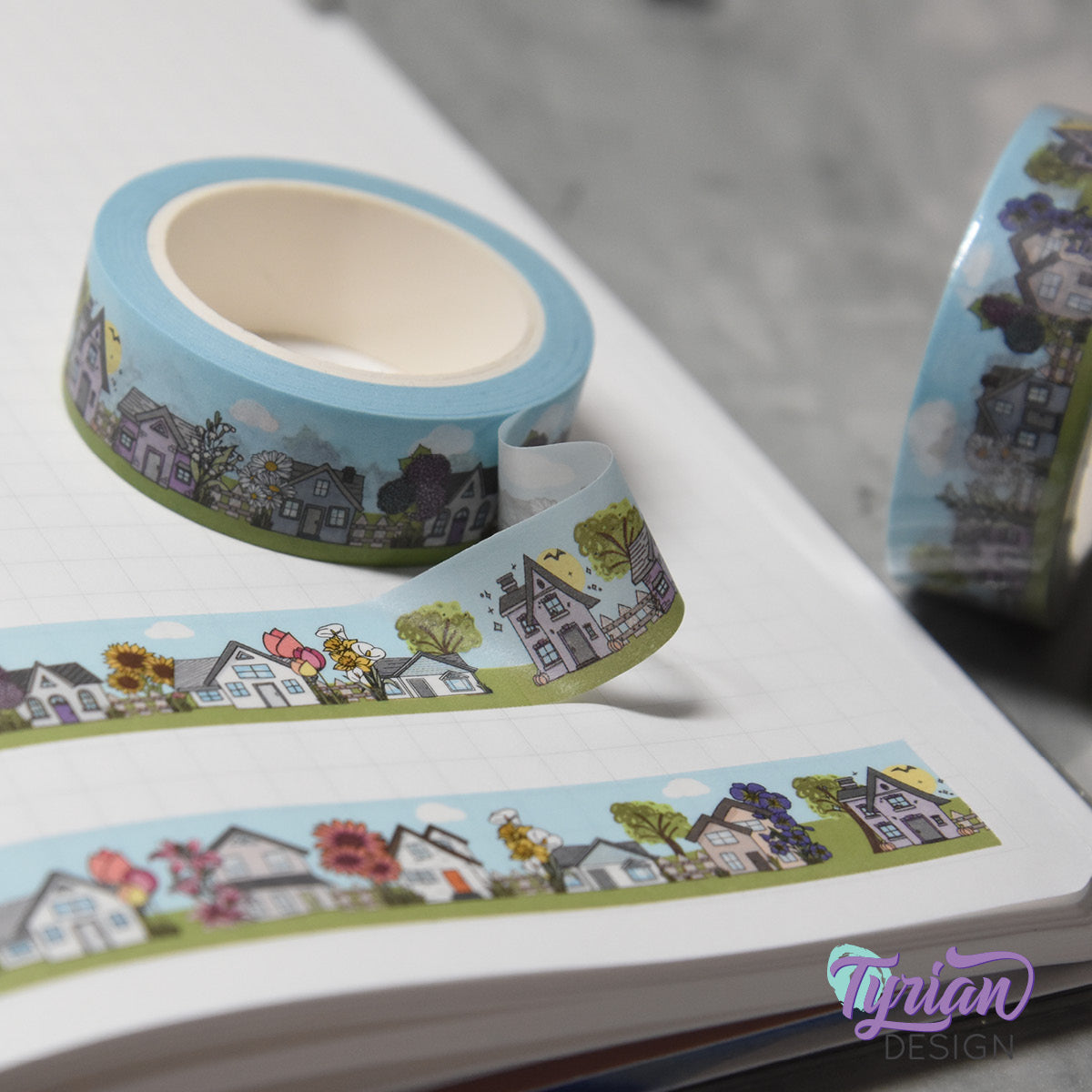 Neighborhood Houses Washi Tape | 15mm