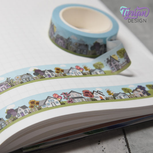 Neighborhood Houses Washi Tape | 15mm