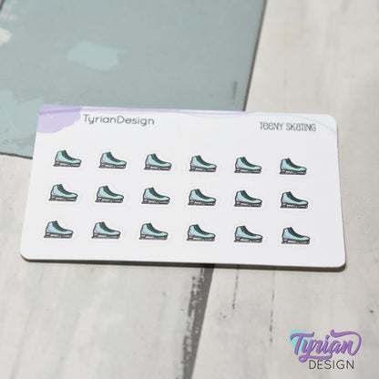 Ice Skating Stickers | 18 stickers | .39 x .32" each