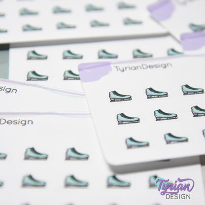 Ice Skating Stickers | 18 stickers | .39 x .32" each