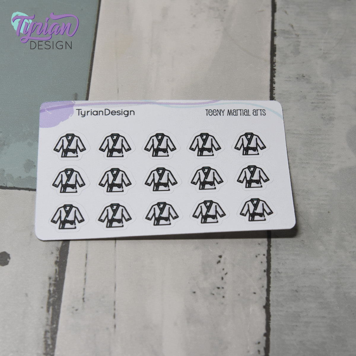 Martial Arts Stickers | 15 stickers | .53 x .46" each