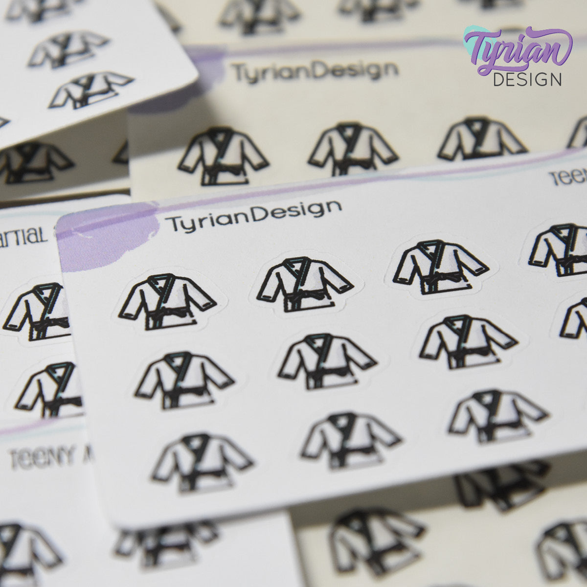 Martial Arts Stickers | 15 stickers | .53 x .46" each