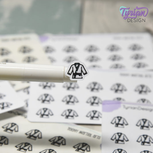 Martial Arts Stickers | 15 stickers | .53 x .46" each