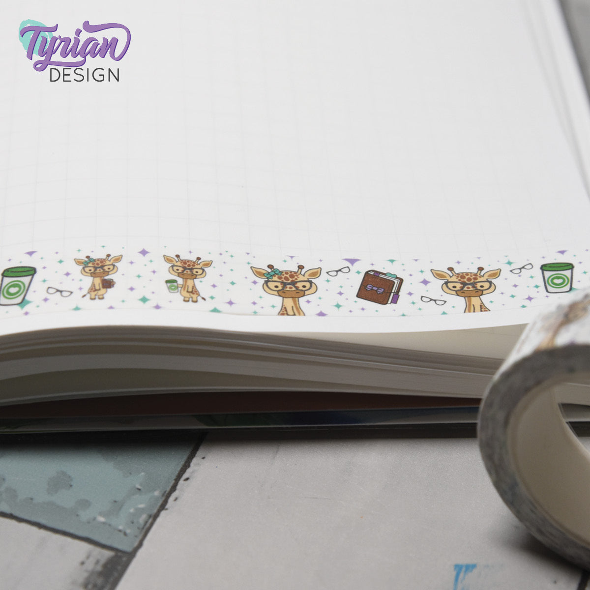Nerd Giraffe Washi Tape | 15mm