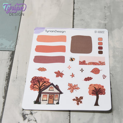 Fall Colors House Journal Stickers | 19 Stickers