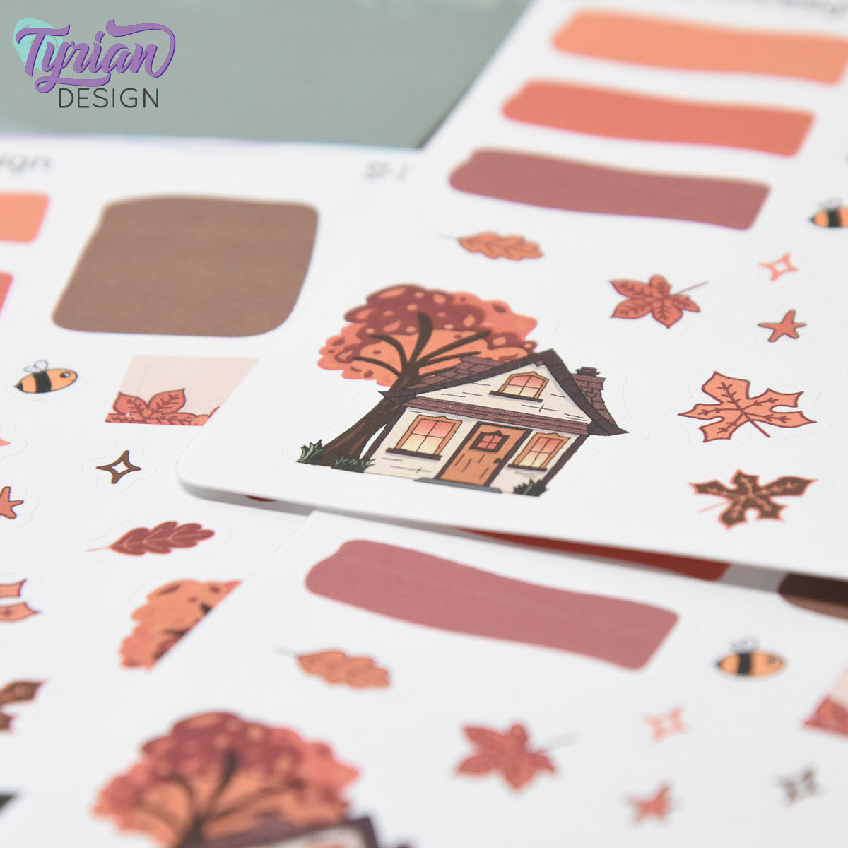 Fall Colors House Journal Stickers | 19 Stickers