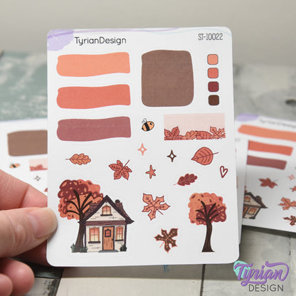 Fall Colors House Journal Stickers | 19 Stickers