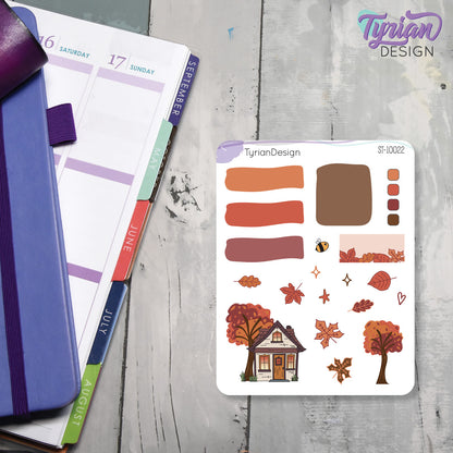 Fall Colors House Journal Stickers | 19 Stickers