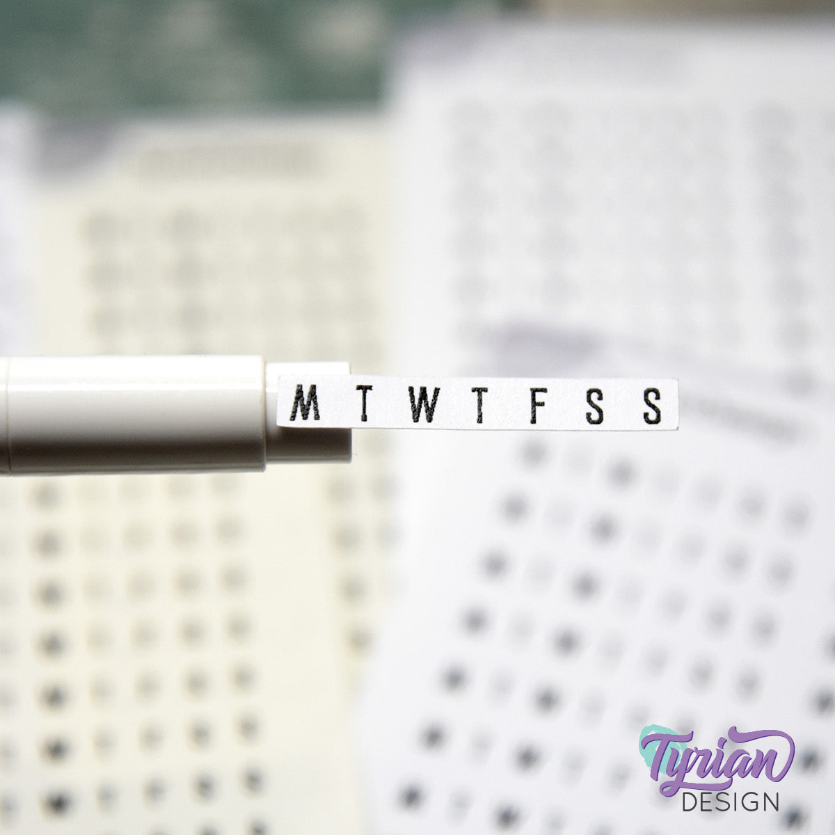 Habit Tracking Horizontal Stickers | 22 Stickers | Emm Font