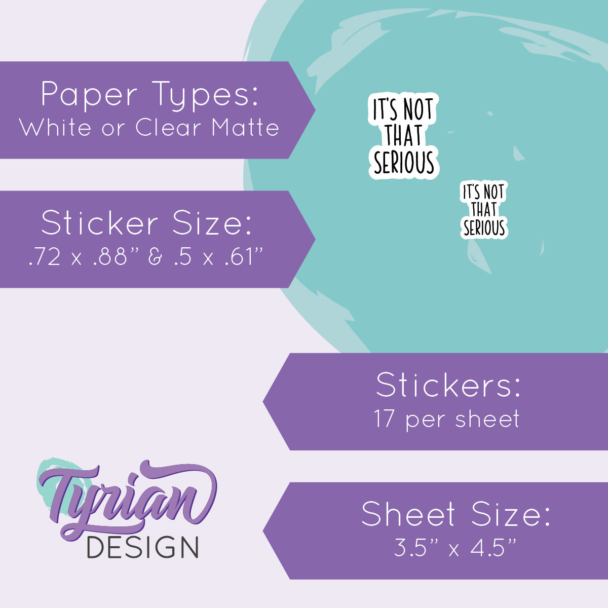 It's Not That Serious Sticker | 17 Stickers