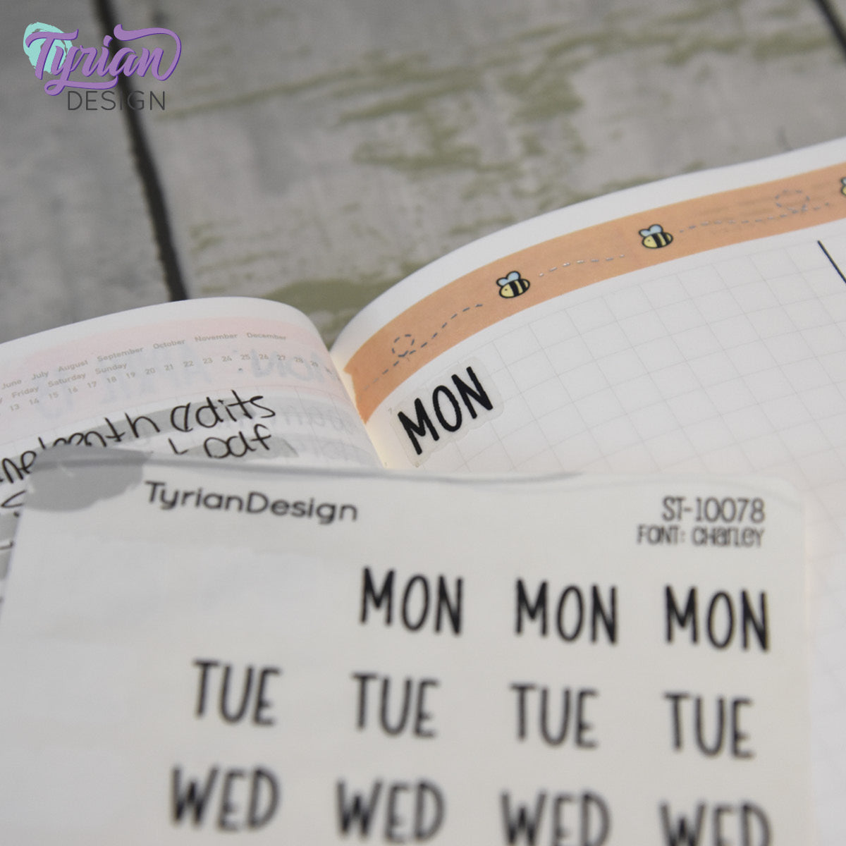 Days of the week Abbreviated Stickers | 35 Stickers | .5 x .45" Each